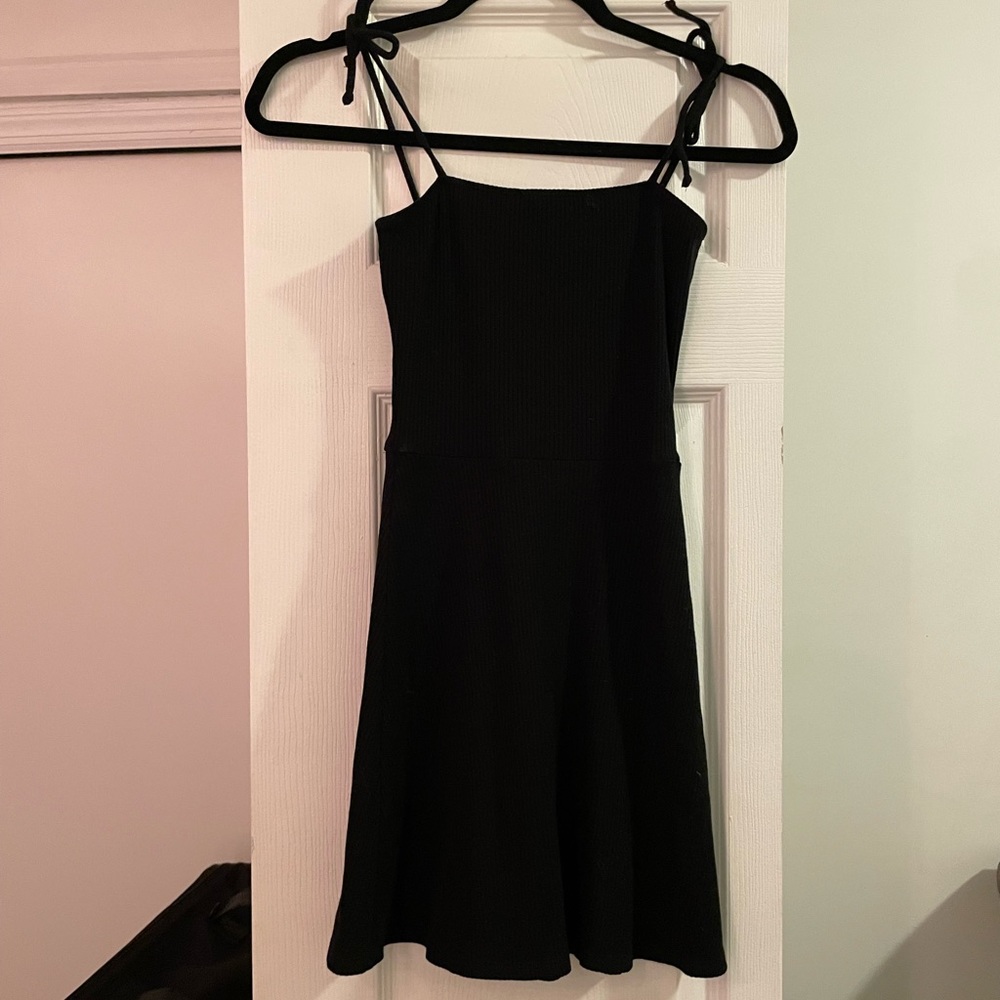 REFORMATION- black tie top mini dress- size XS